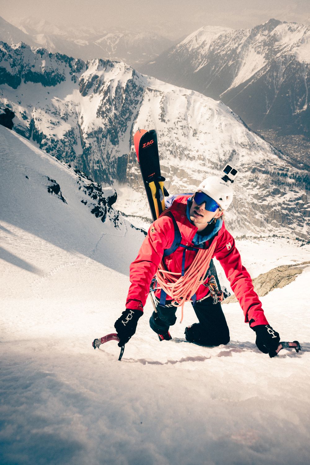 arthur poindefert during an alpine ascent