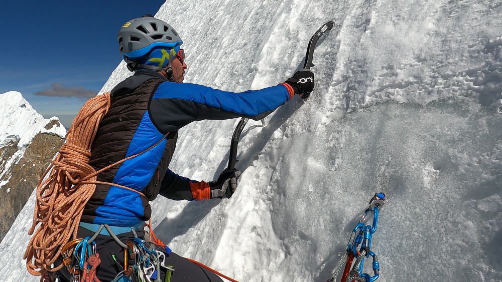 Matteo Della Bordella HDry Athlete ice climbing