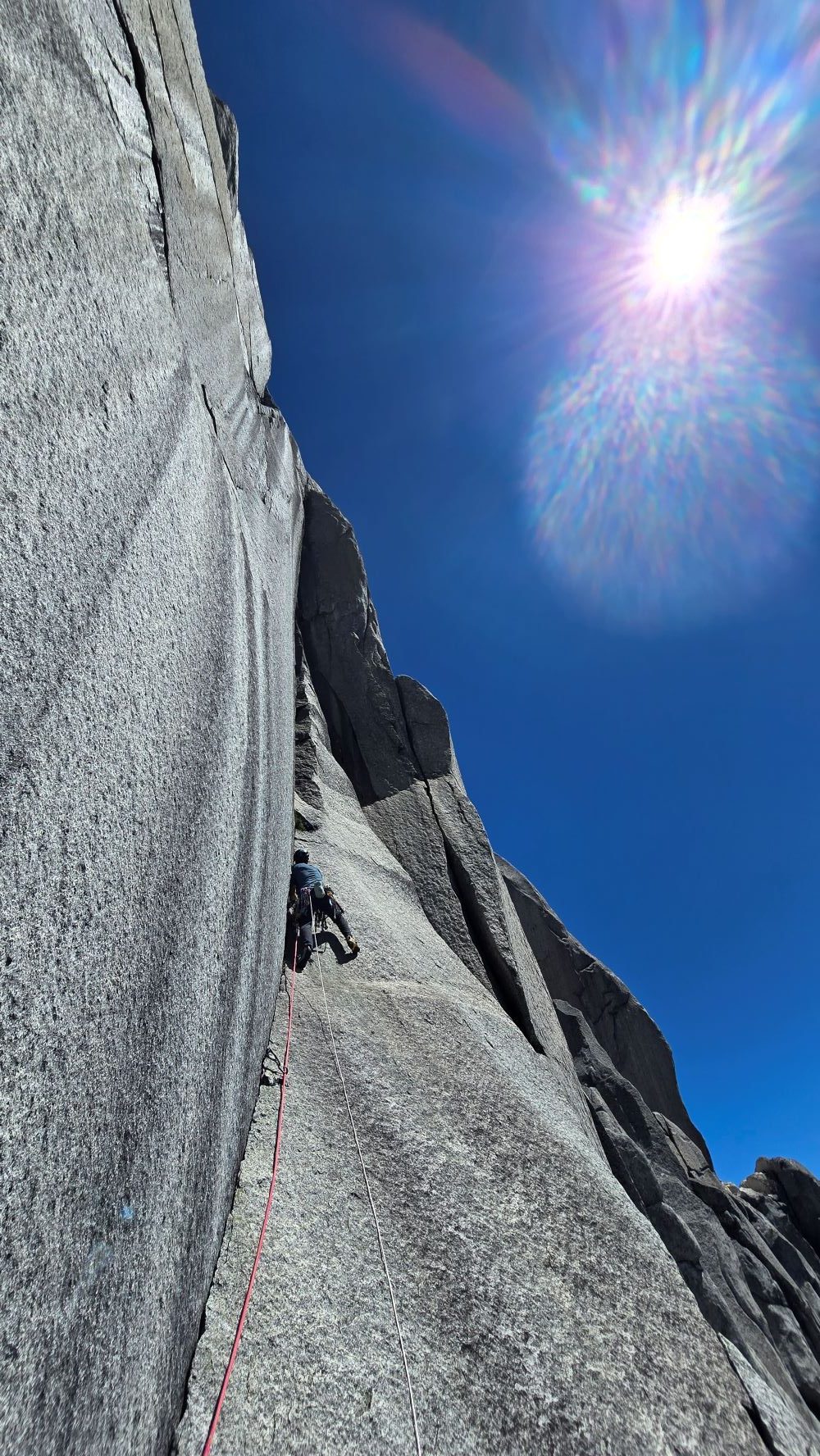 Mirco Grasso HDry Athlete rock climbing in Cochamo
